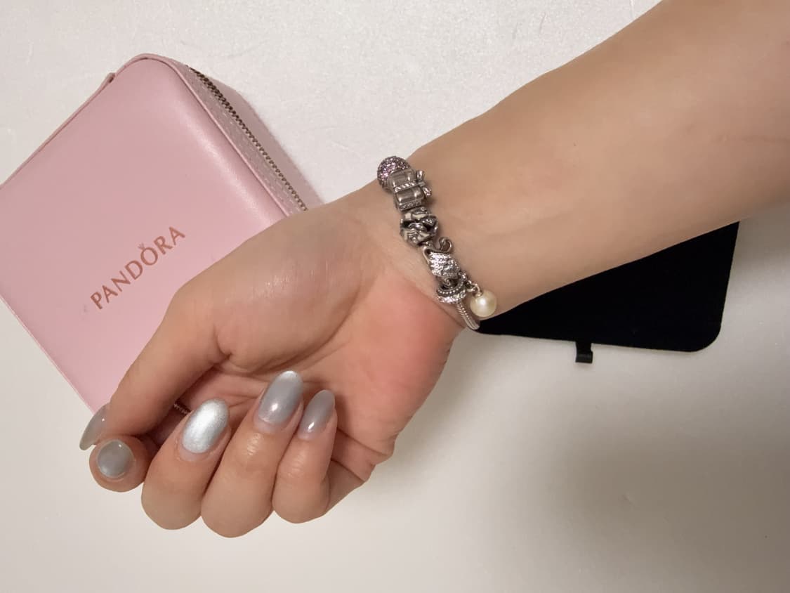 판도라 팔찌 세트 / 실버 참팔찌 / 여성 데일리 악세사리 19cm 상품이미지6