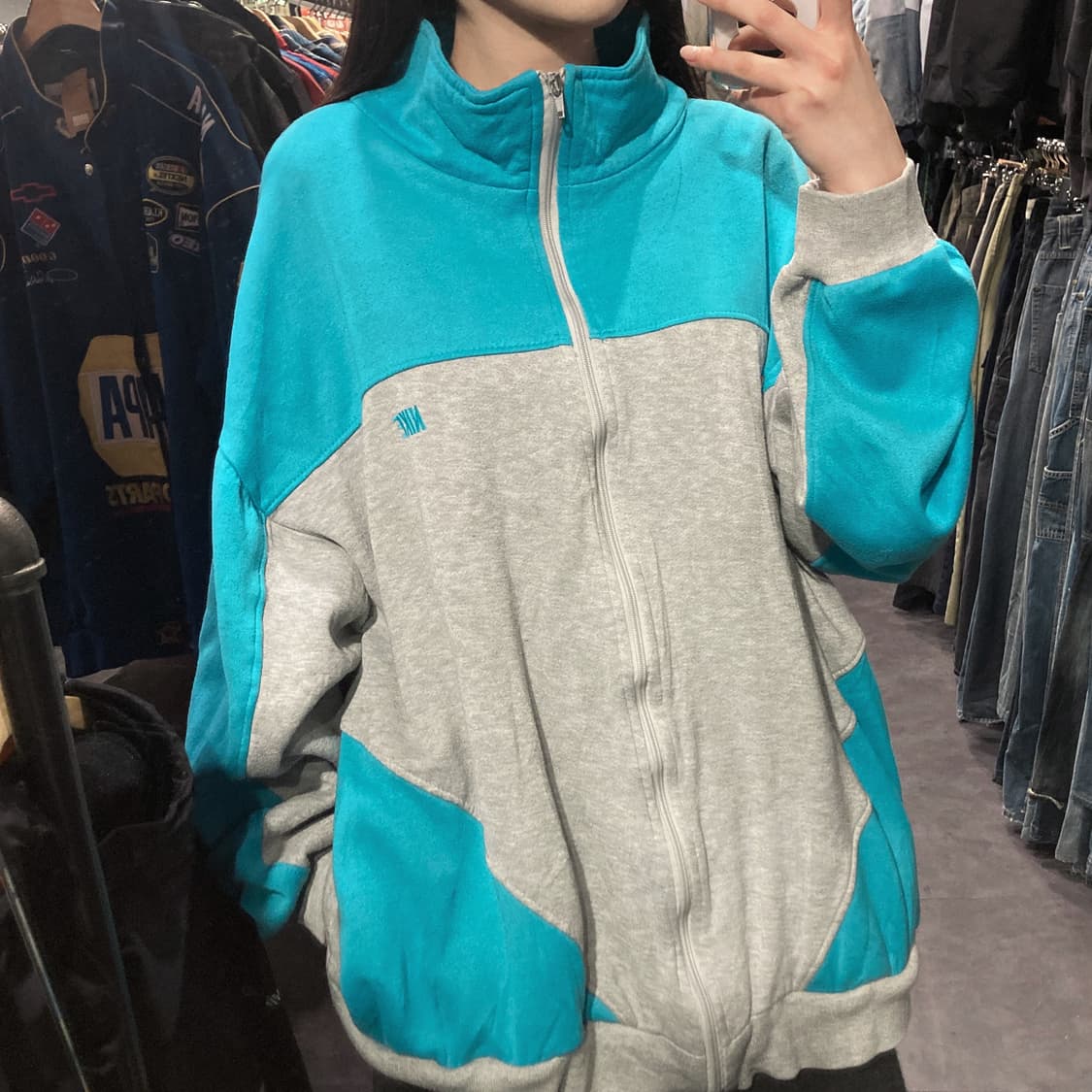 [IM] 나이키 스웻 집업 아쿠아그린 상품이미지1