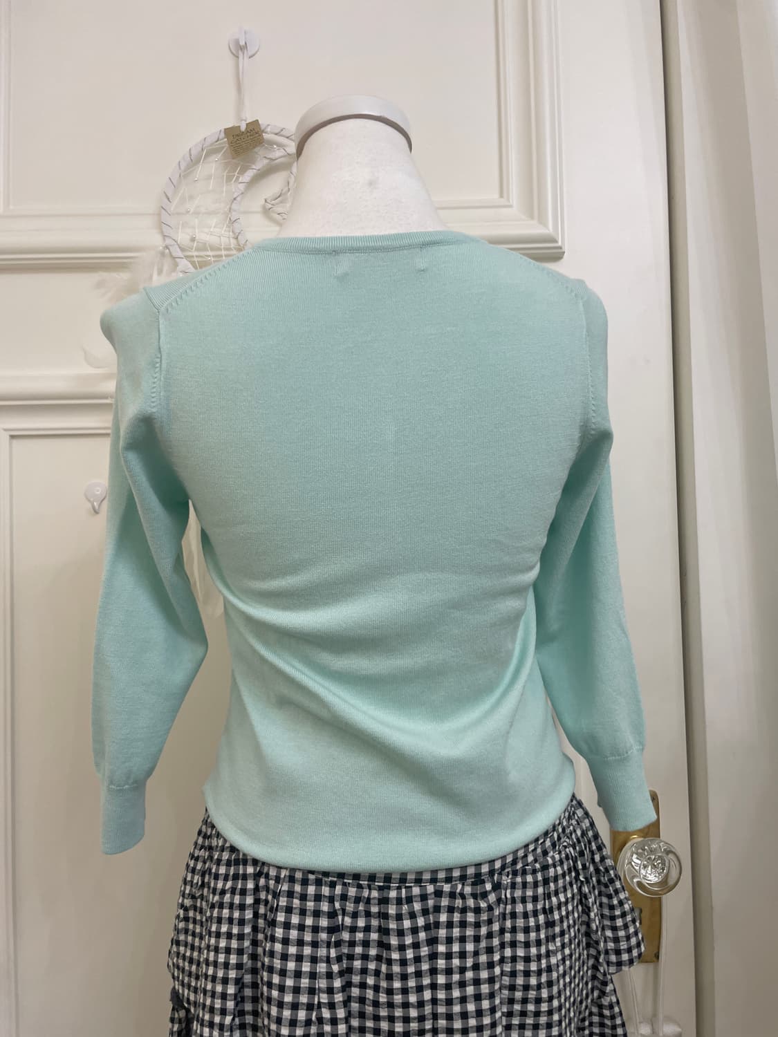 mint pearl button basic cardigan 상품이미지4