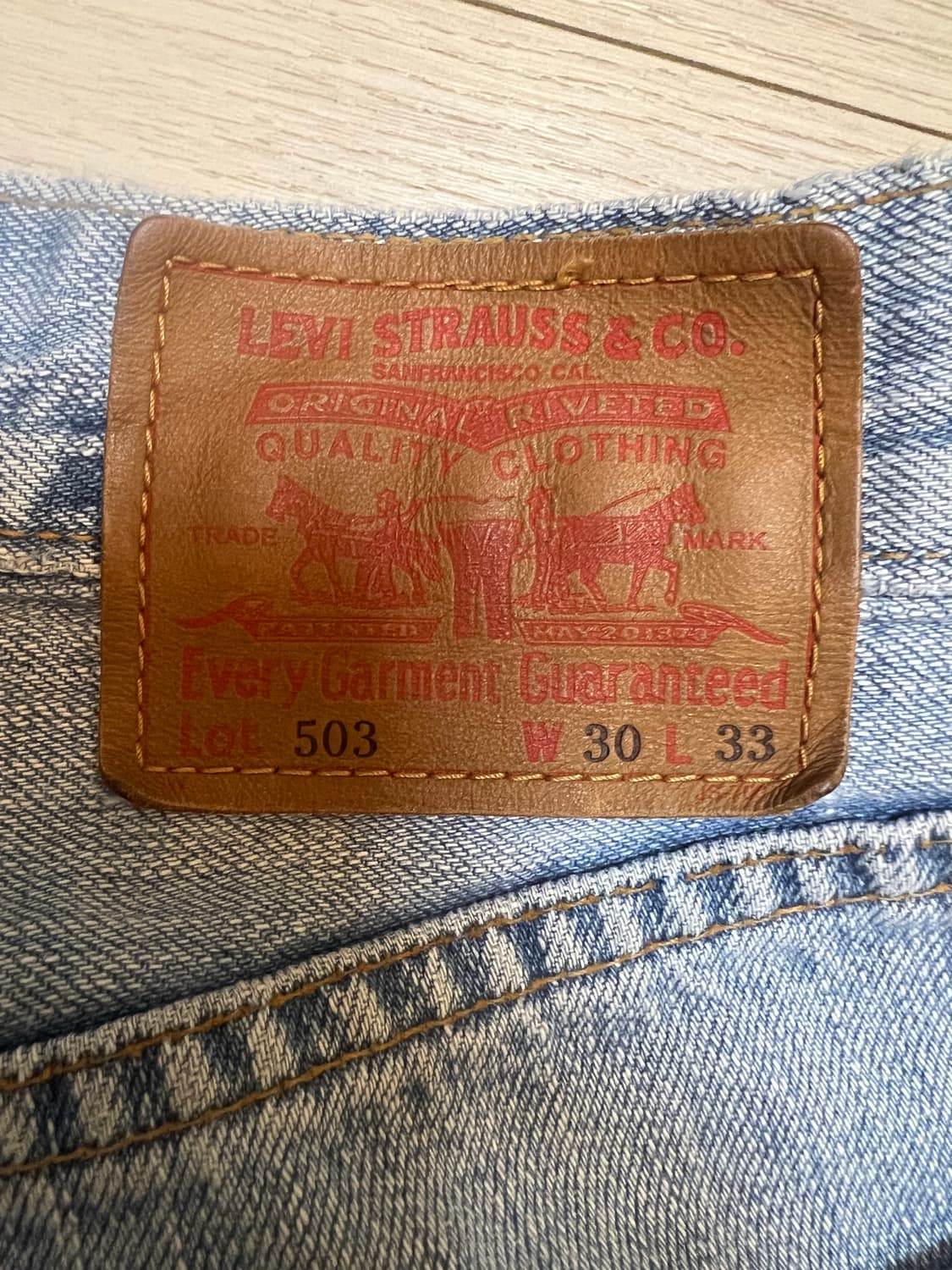 리바이스 503 재팬메이드 상품이미지3