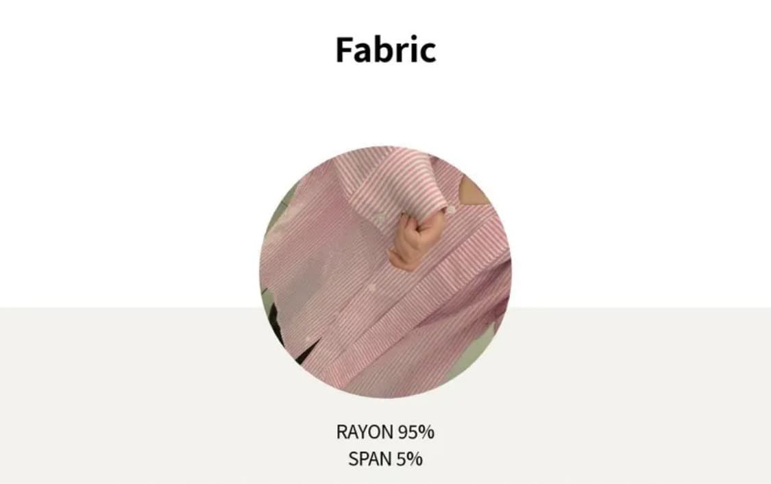 넥 스카프 타이 블라우스 스트라이프 셔츠 상품이미지3