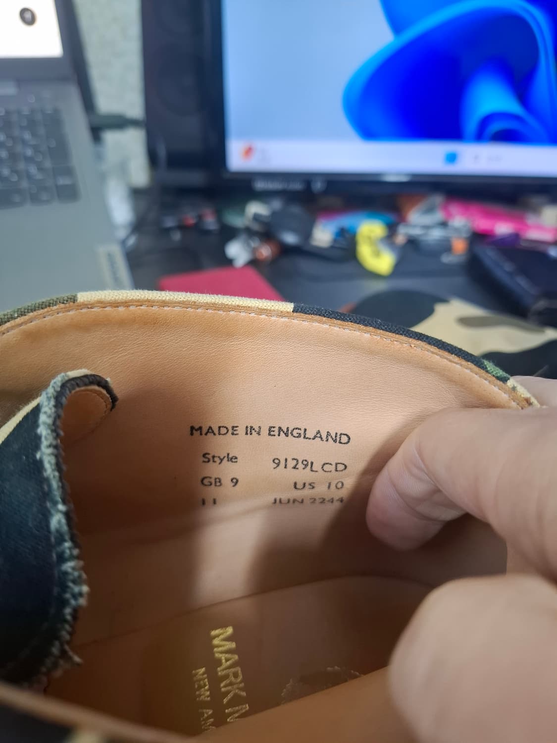 마크 맥네어리x베이프 카모 처카 부츠 280mm 상품이미지7