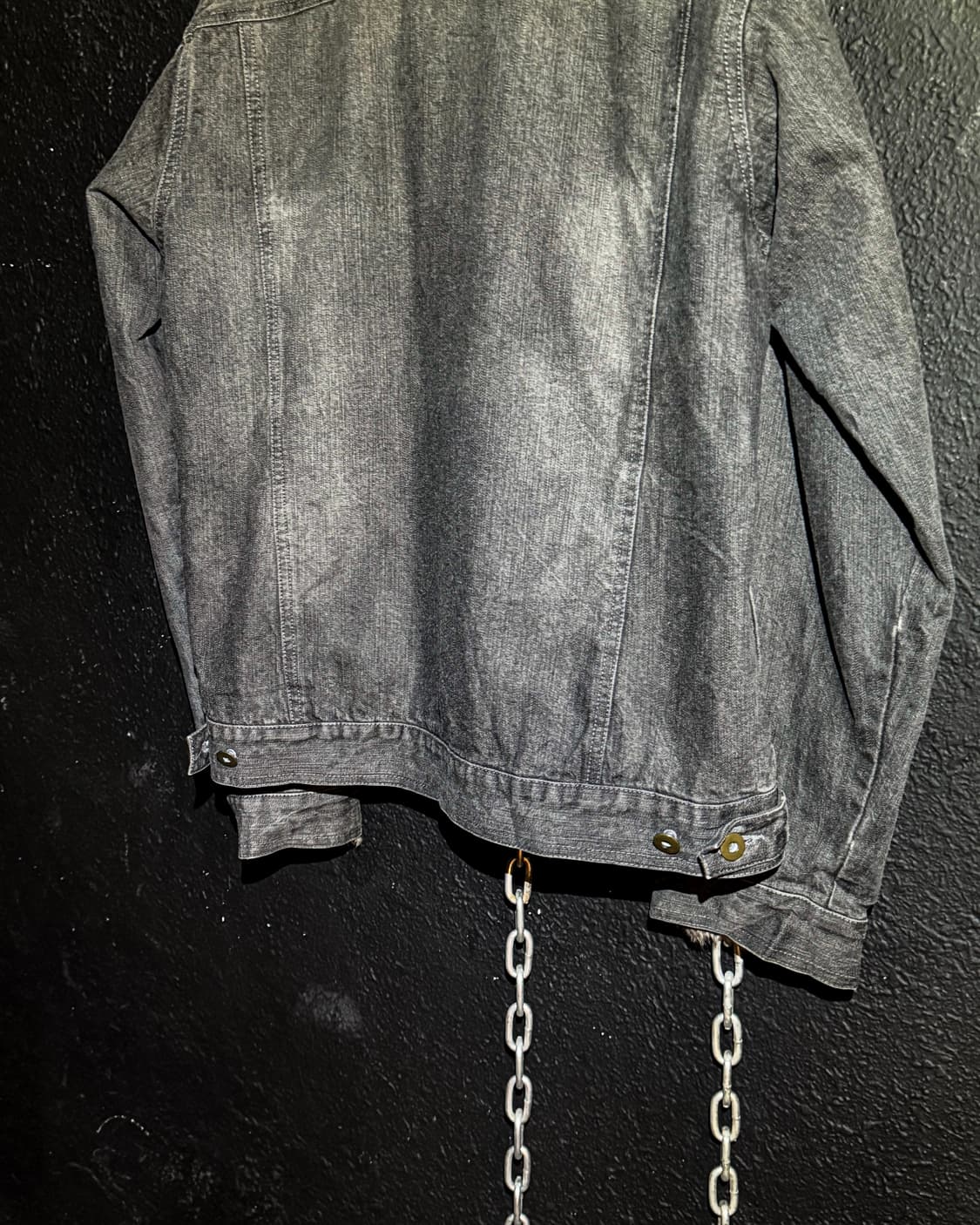 growth – Rabbit Fur Collar Denim Jacket  상품이미지8