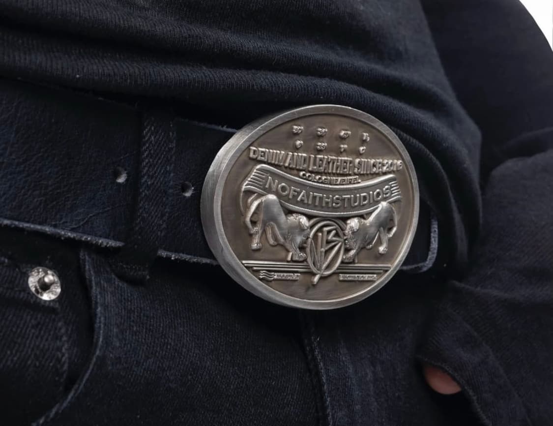 nofaith studio 핸드메이드 레더 벨트  상품이미지2