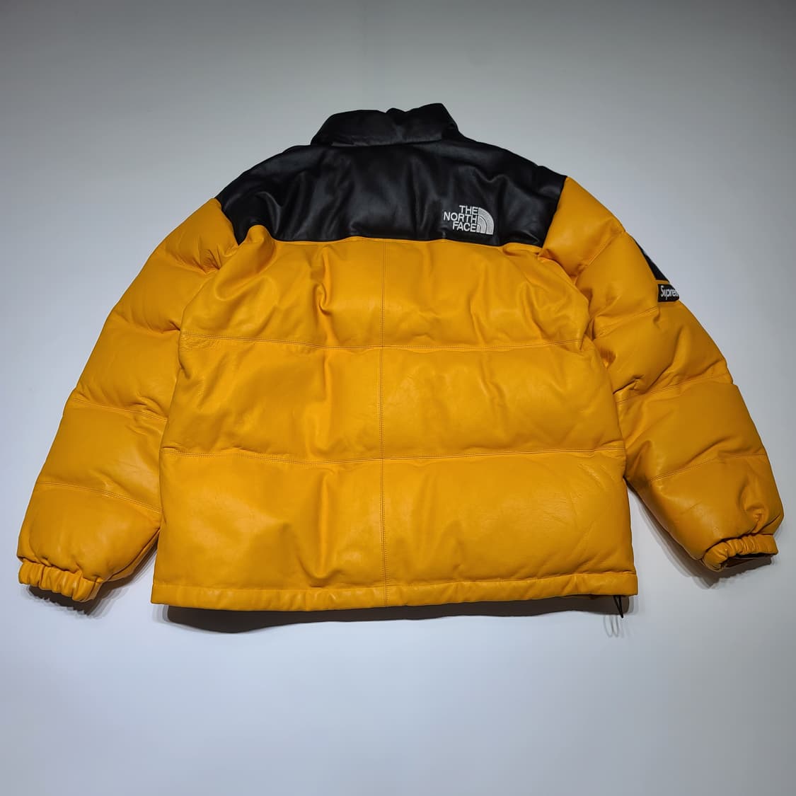 17FW 슈프림 노스페이스 레더 눕시자켓 옐로우[XL] 상품이미지5