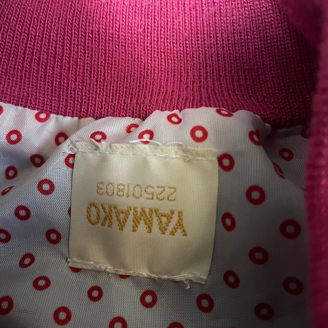 빈티지 블랙 핑크 투포켓 크롭 집업 상품이미지4