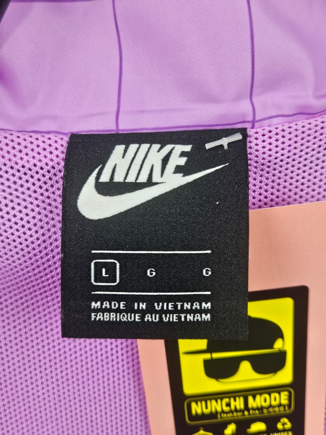 나이키 그리드 체크 크롭 윈드브레이커 바람막이 ( L ) / 11603 상품이미지8