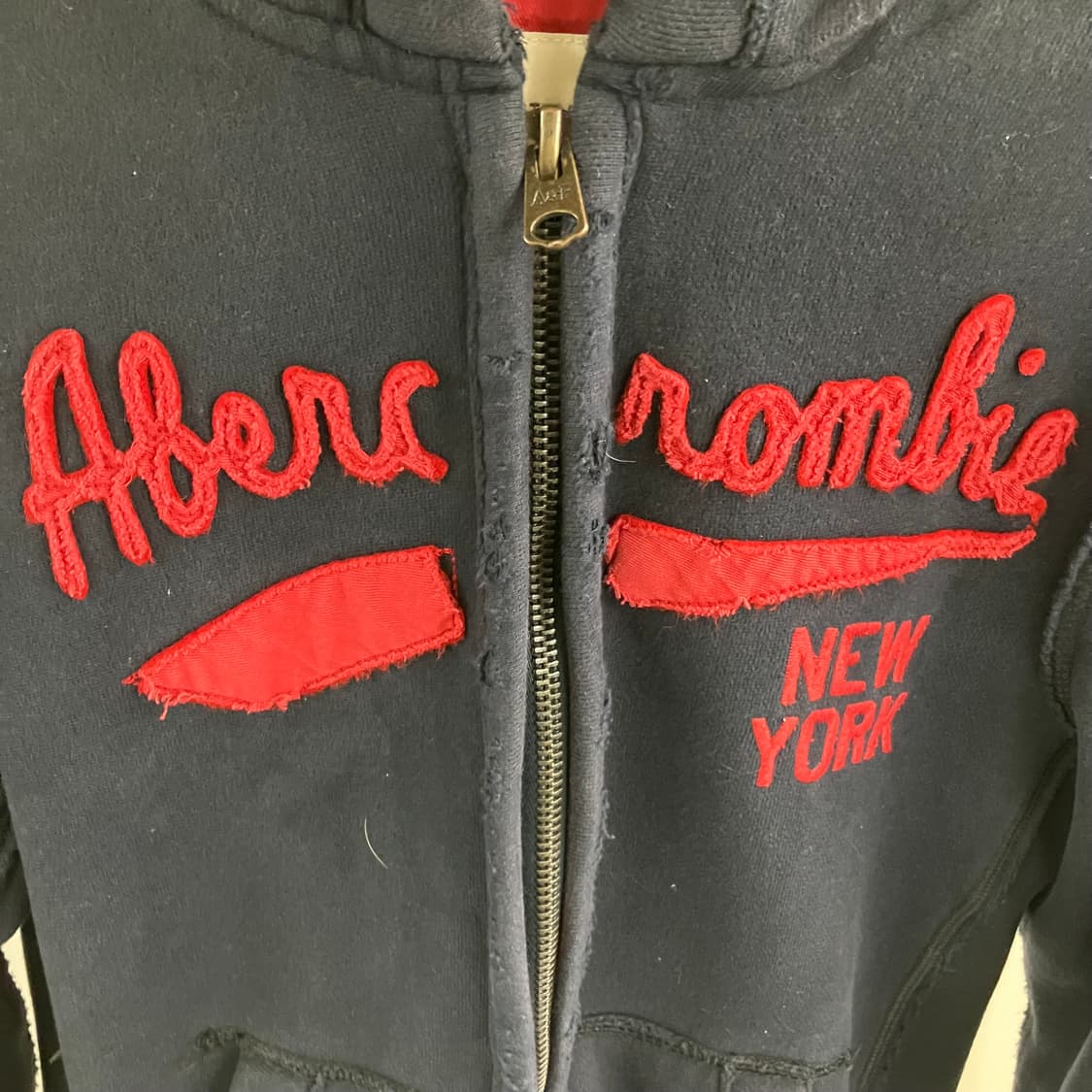 아베크롬비 네이비 후드집업 S 상품이미지4