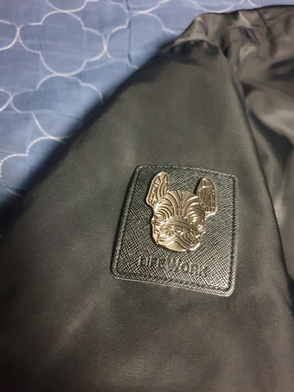 (단종매물) 라이프워크 MA-1 어깨은장 풀오버 항공점퍼 블랙 (S) 상품이미지4