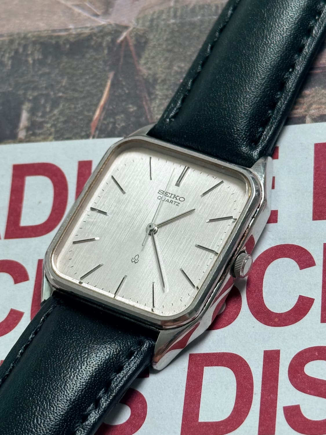 Seiko 세이코 쿼츠 리넨 다이얼 스퀘어 1979 상품이미지5