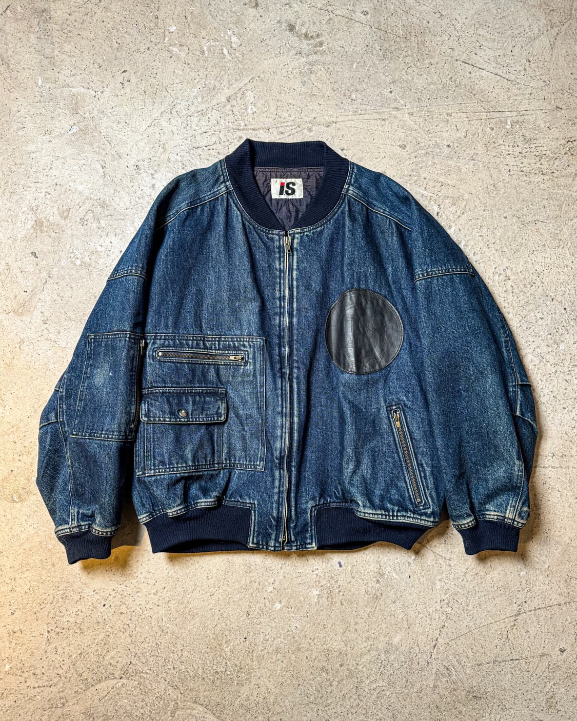 80‘s i.s. ISSEY MIYAKE – Denim Bomber JK 상품이미지1