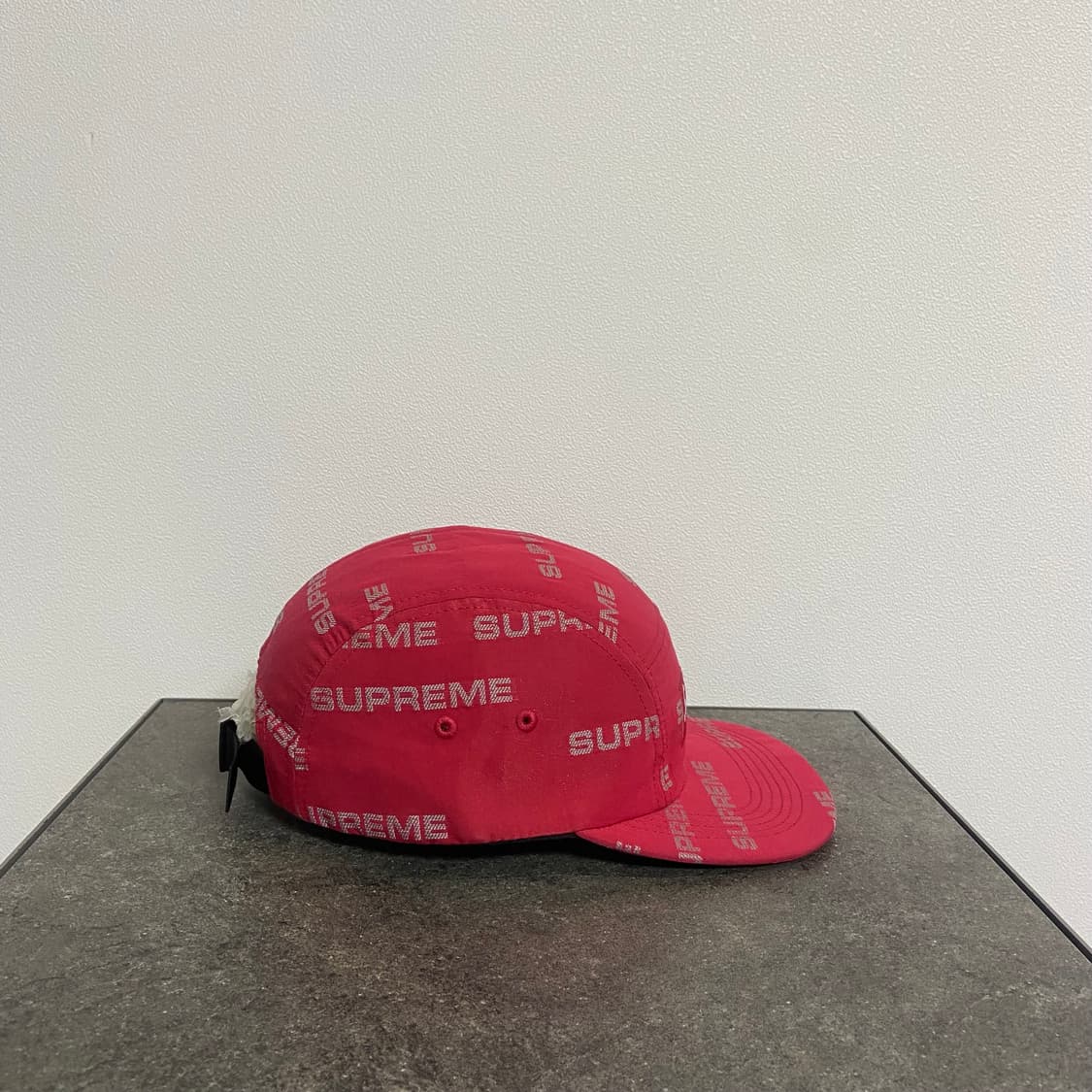 (OS) 슈프림 박스로고 캠프캡 모자 자카드 레드 상품이미지3