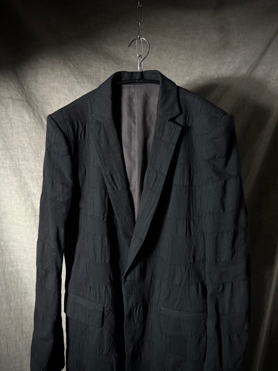 D.HYGEN Patch Tuck Textured Long Coat    상품이미지3