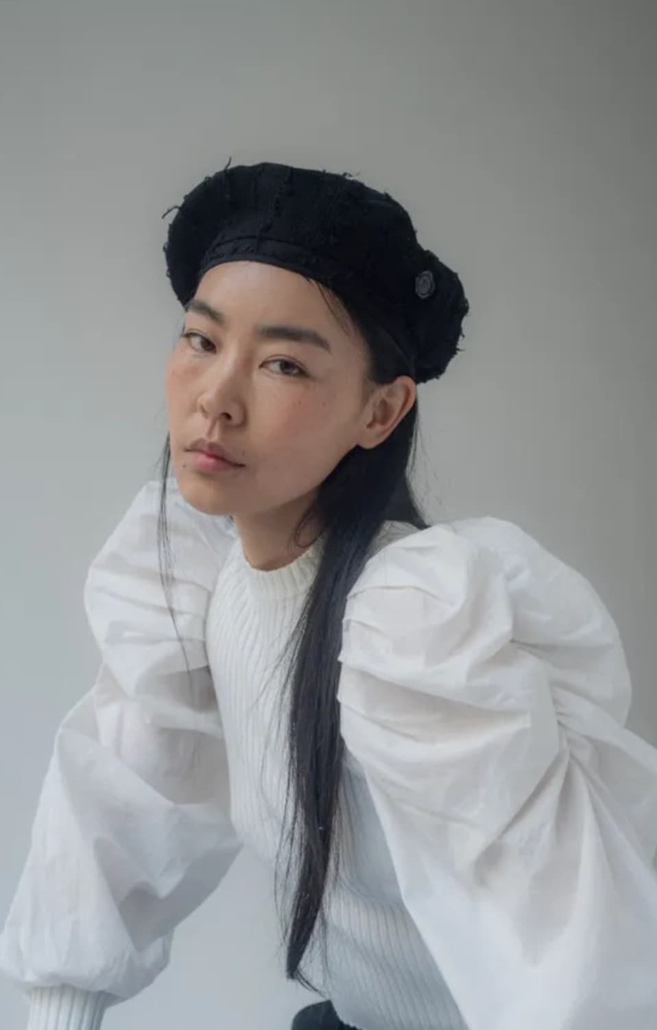 택o새제품) 포에지담 블랙 발리 베레모 상품이미지1