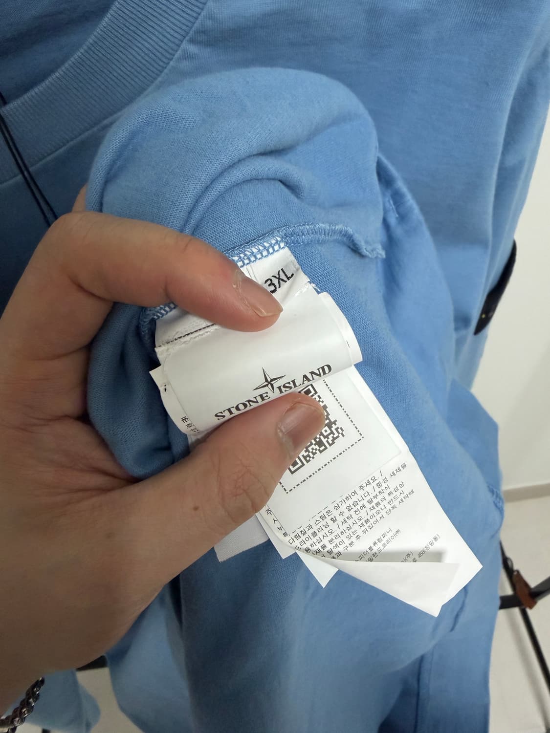 [새상품, 3XL] 스톤아일랜드 맨투맨 스웻셔츠 블루 상품이미지4