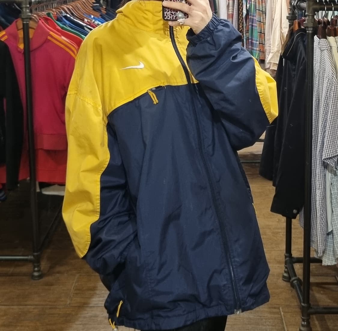 [Hi] nike 나이키 바람막이 네이비/옐로우 상품이미지3
