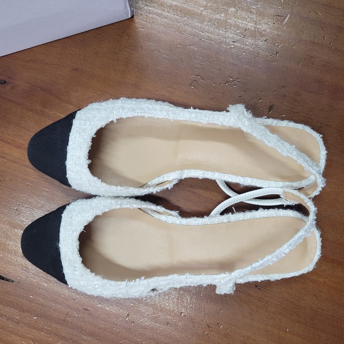 여성용 트위드 플랫 슈즈240 상품이미지2