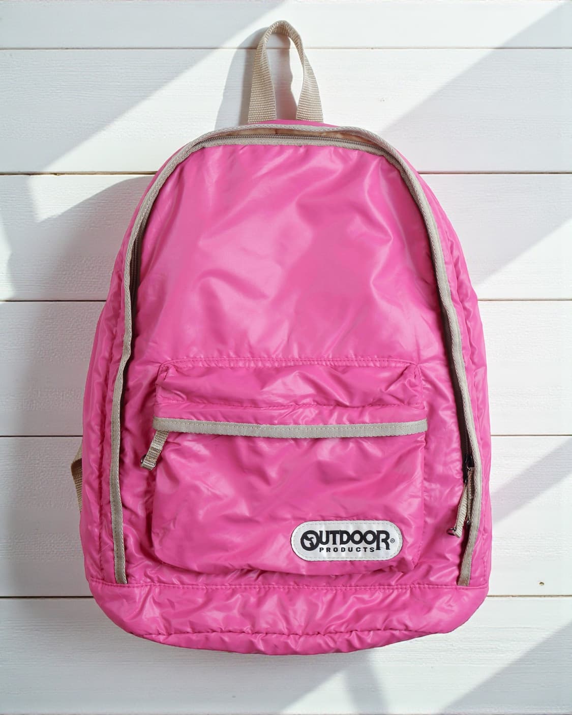 [OUTDOOR] 핑크 나일론 패디드 백팩 상품이미지1