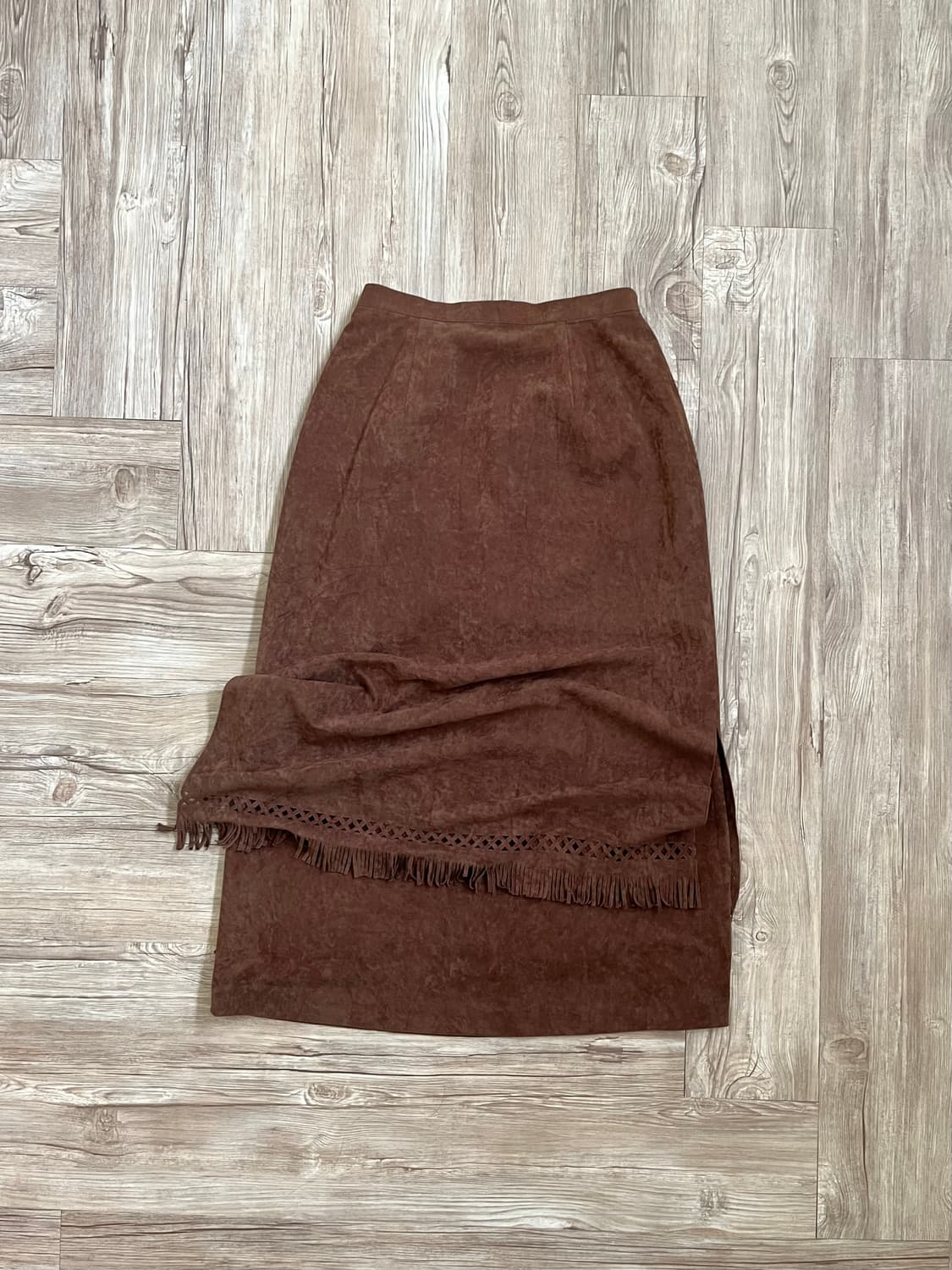 Vtg 스웨이드 웨스턴롱 스커트 상품이미지2