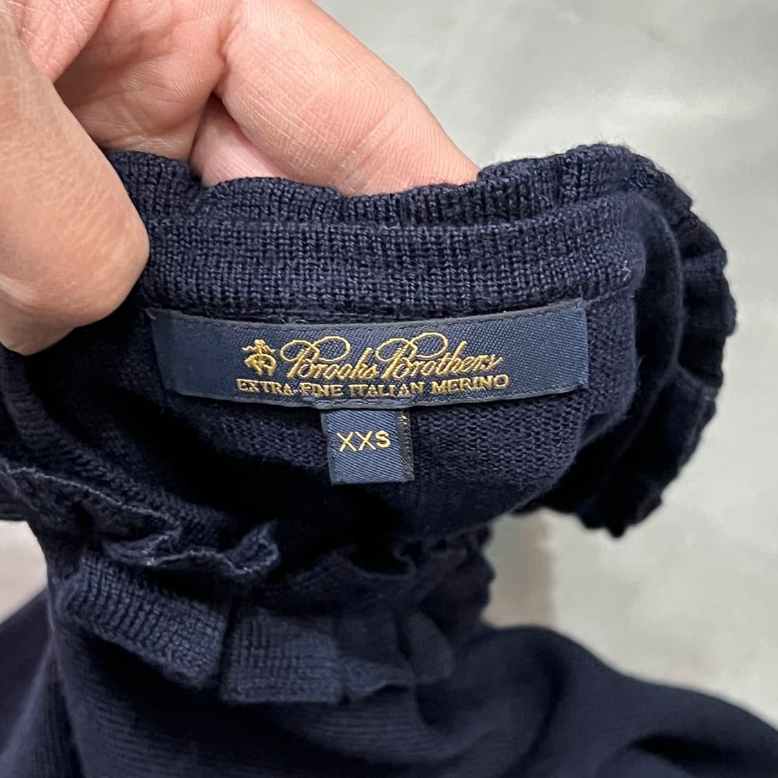  브룩스브라더스 카라 디테일 울 니트 y15812 상품이미지5