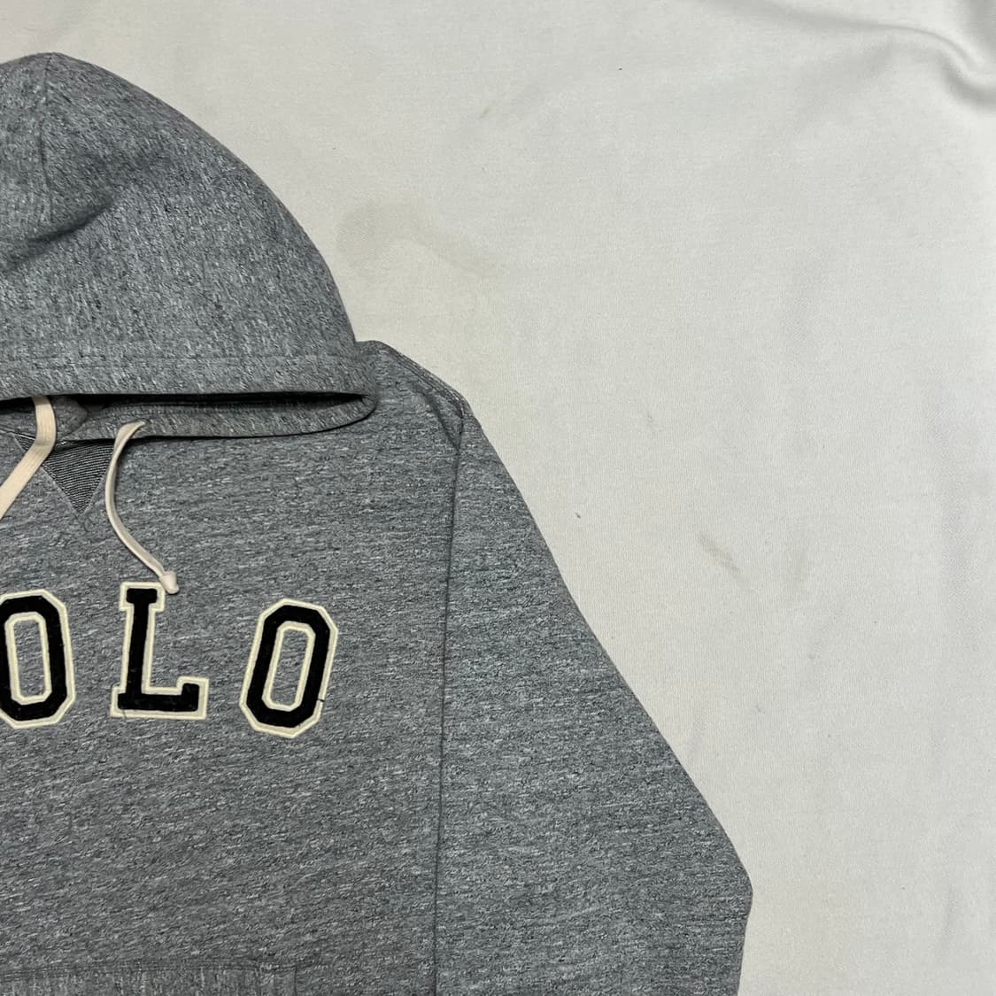 L 폴로랄프로렌 자수 로고 그레이 후드티 상품이미지1