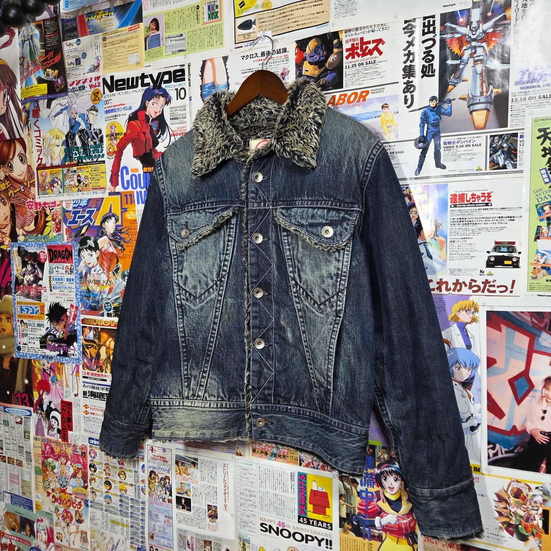 빈티지 진청 워싱 쉐르파 데님 자켓 상품이미지2