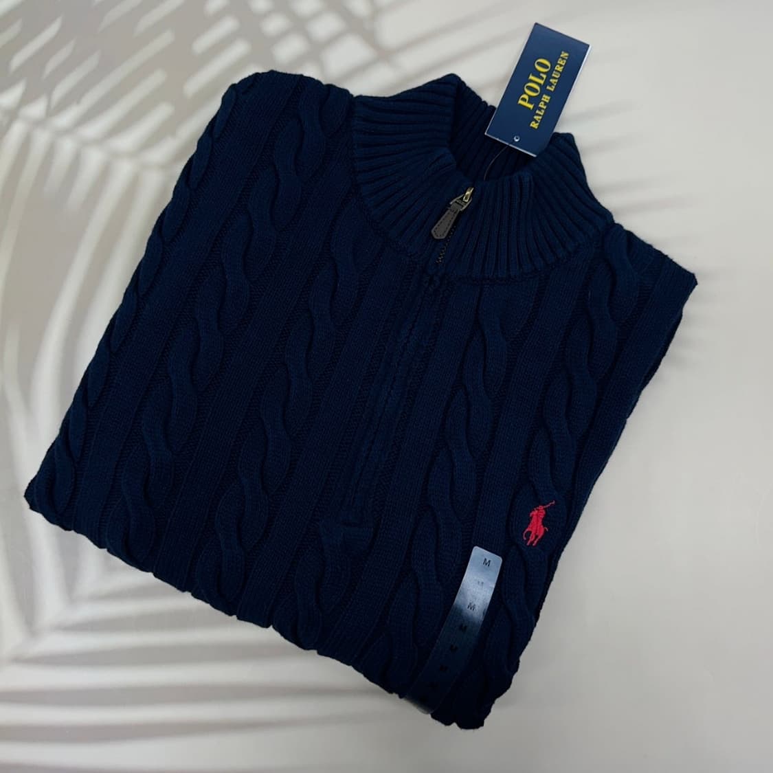 🔥(정품)(새상품)폴로 케이블 꽈배기 반집업 니트🔥 상품이미지2