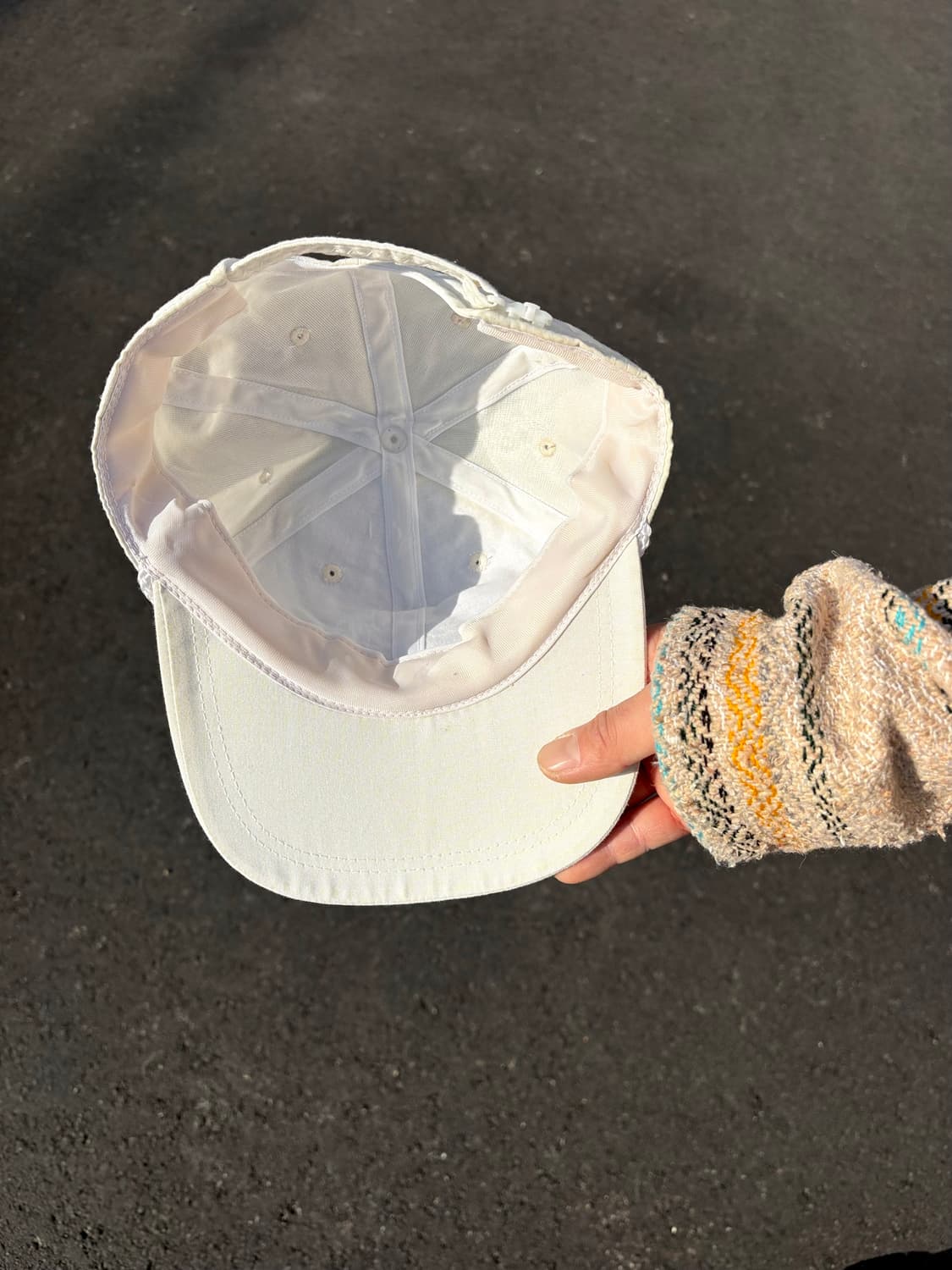 아메리칸 빈티지 화이트 볼캡  상품이미지2