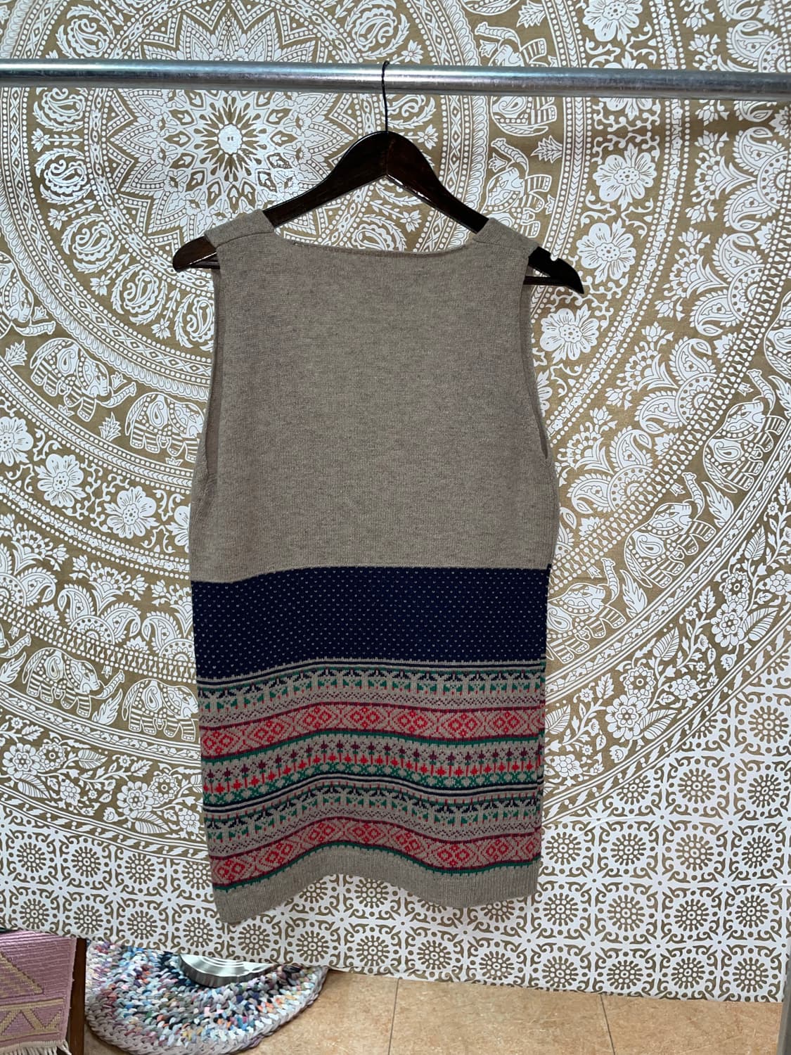 빈티지 에스닉 니트 조끼  상품이미지5