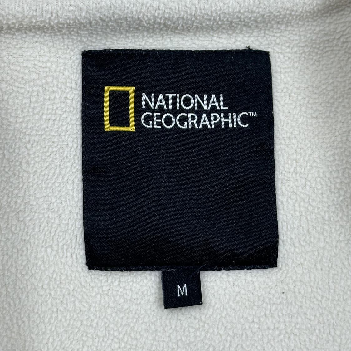 내셔널지오그래픽 와펜 화이트 후리스 후드집업 (M) 상품이미지6