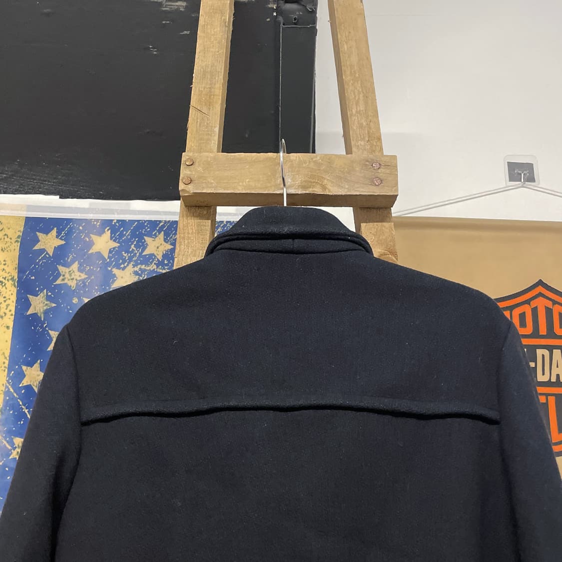 00s 폴로 랄프로렌 클래식 블랙 울 더플 코트 떡볶이 코트 N215 상품이미지4