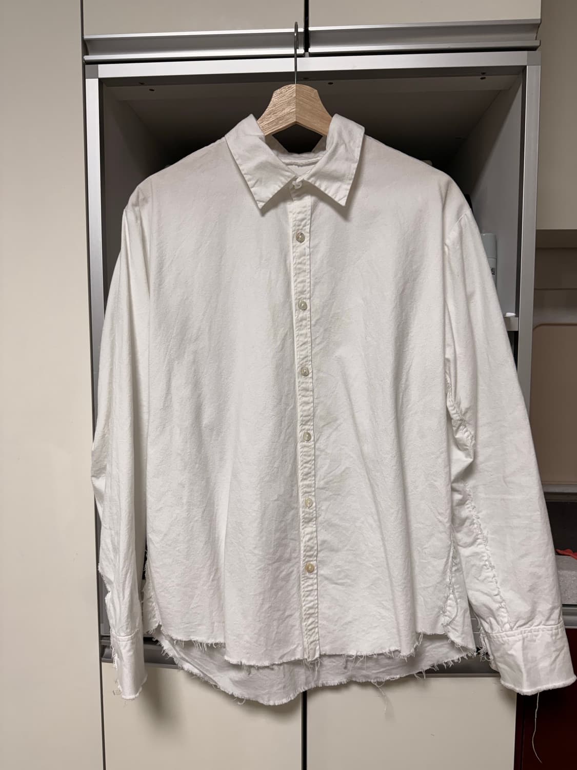 [M] Elena Dawson 코튼 셔츠 화이트 상품이미지1