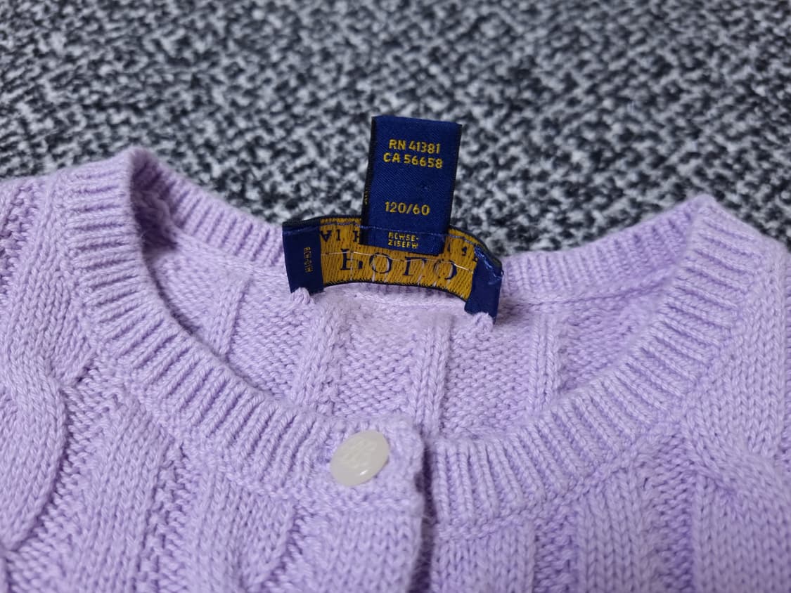 [무료배송][120]폴로 키즈 케이블 니트 가디건 상품이미지6