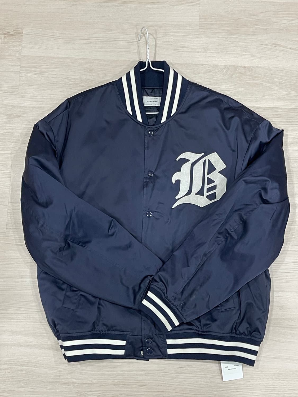VIVA STUDIO NYLON STADIUM JACKET [NAVY] 상품이미지1