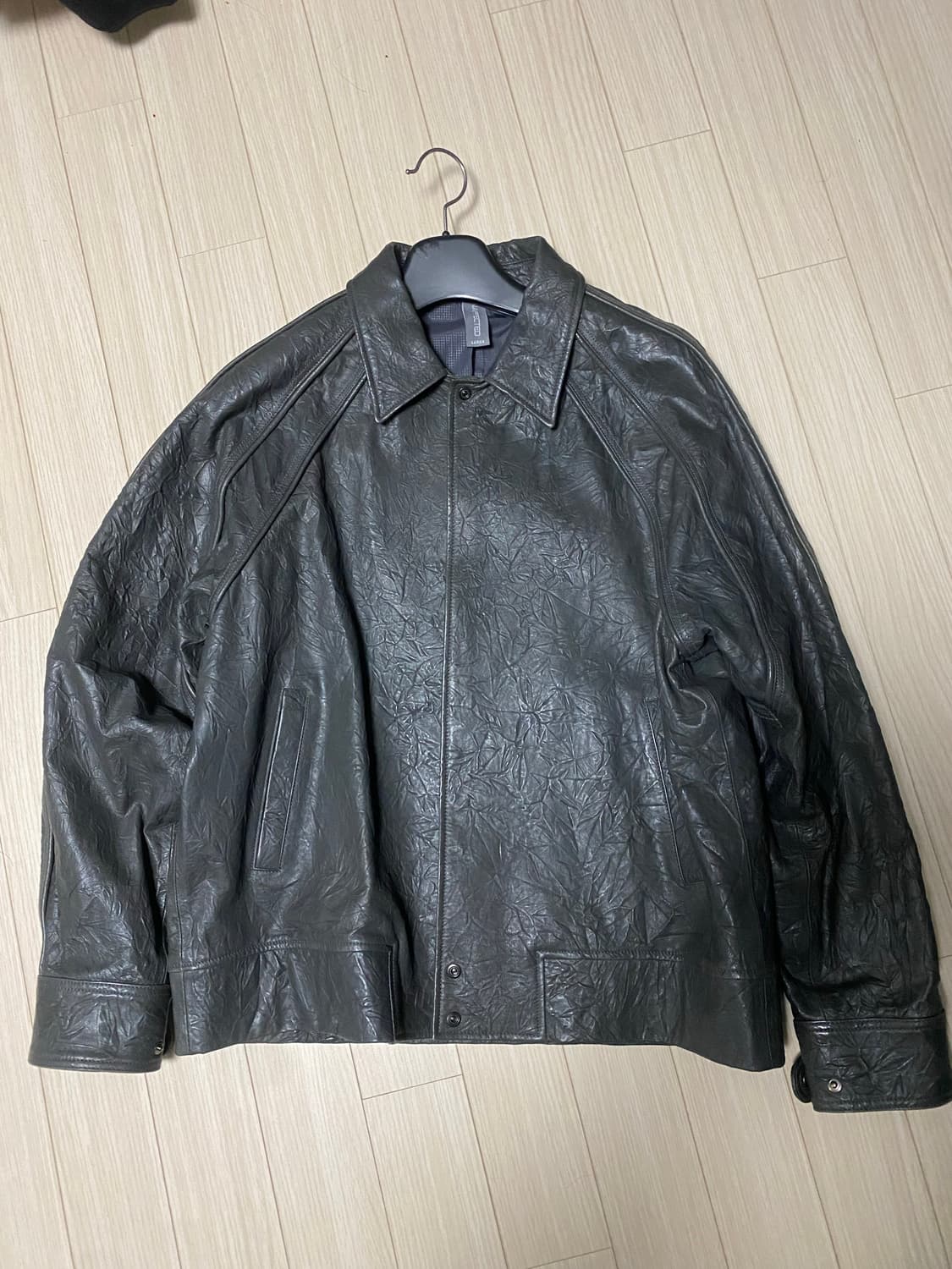 언어펙티드 바시티 레더 자켓 상품이미지1