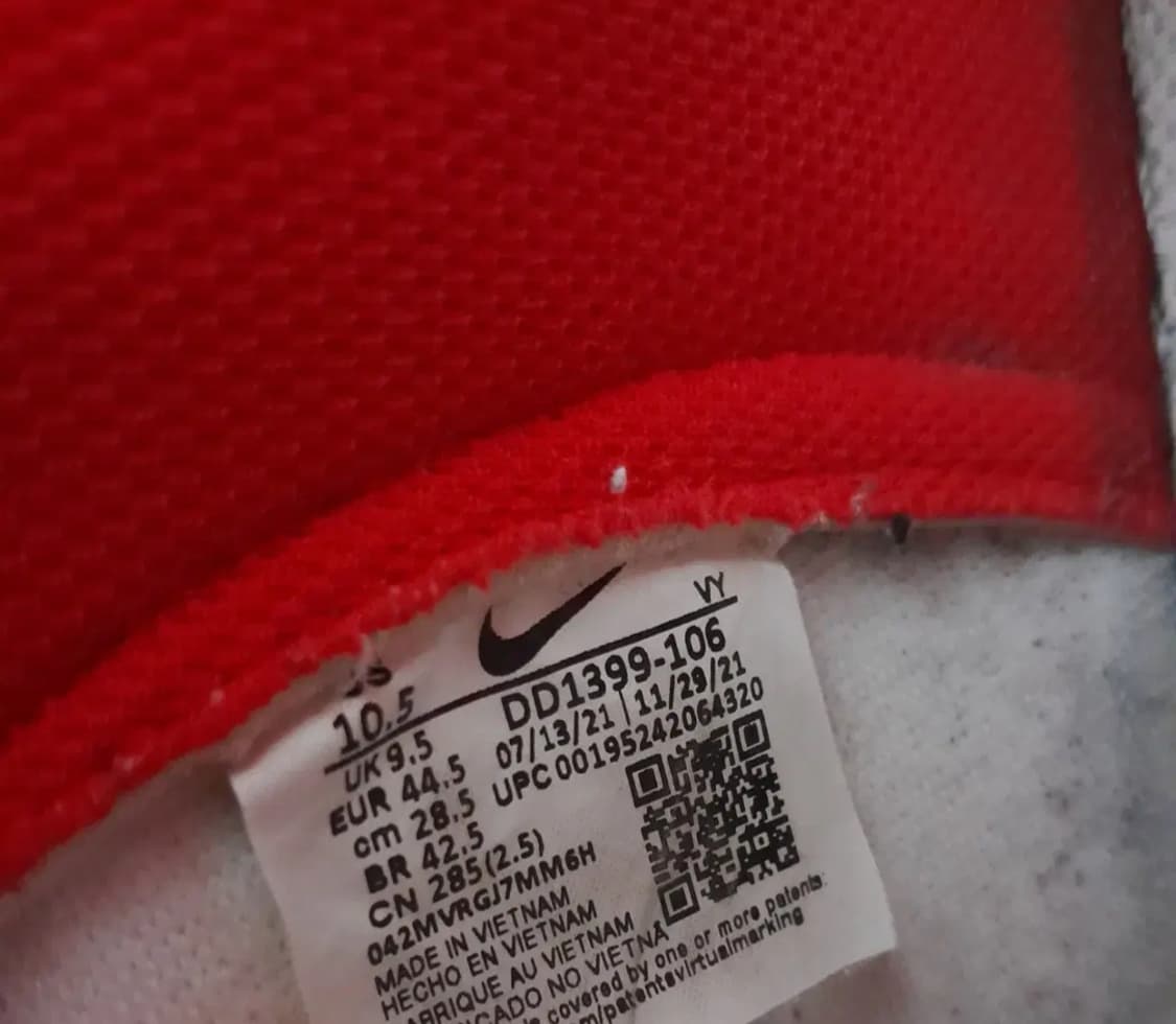 나이키 조던 덩크 하이 빨/흰 상품이미지5
