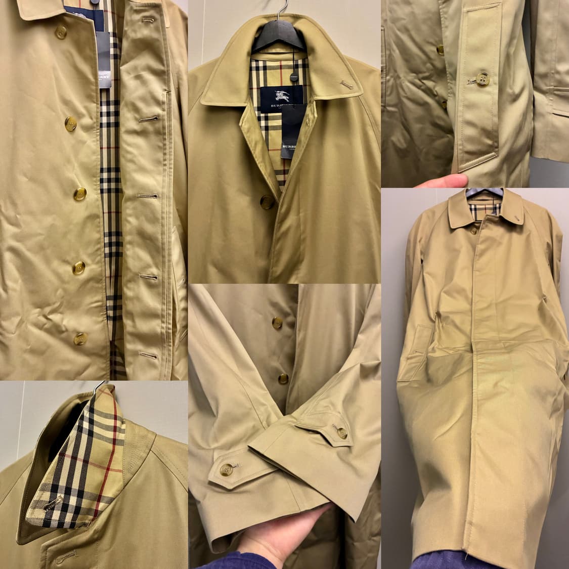 (46R/103)Burberry 버버리 개버딘 발마칸 싱글 트렌치코트 상품이미지4