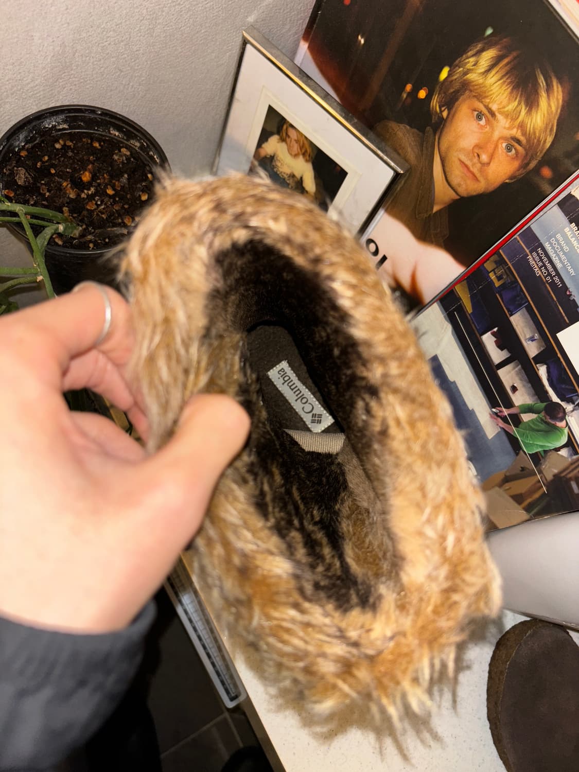 컬럼비아 스웨이드 퍼부츠 상품이미지8