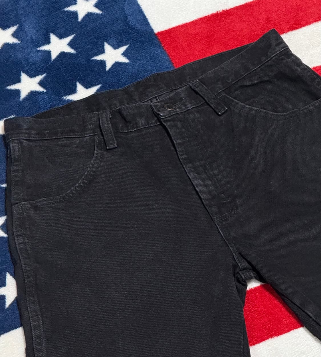 랭글러 서브브랜드 러슬러블랙진Rustler black jeans흑청데님 상품이미지5