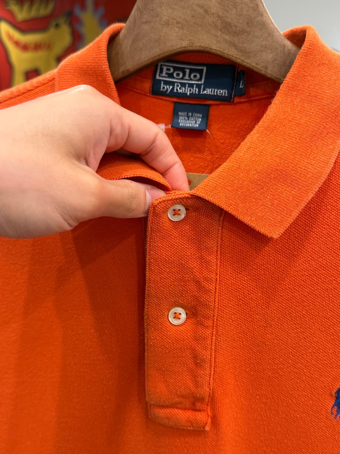 Polo RL 폴로 랄프로렌 pk 반팔 티셔츠 (Orange) 상품이미지4