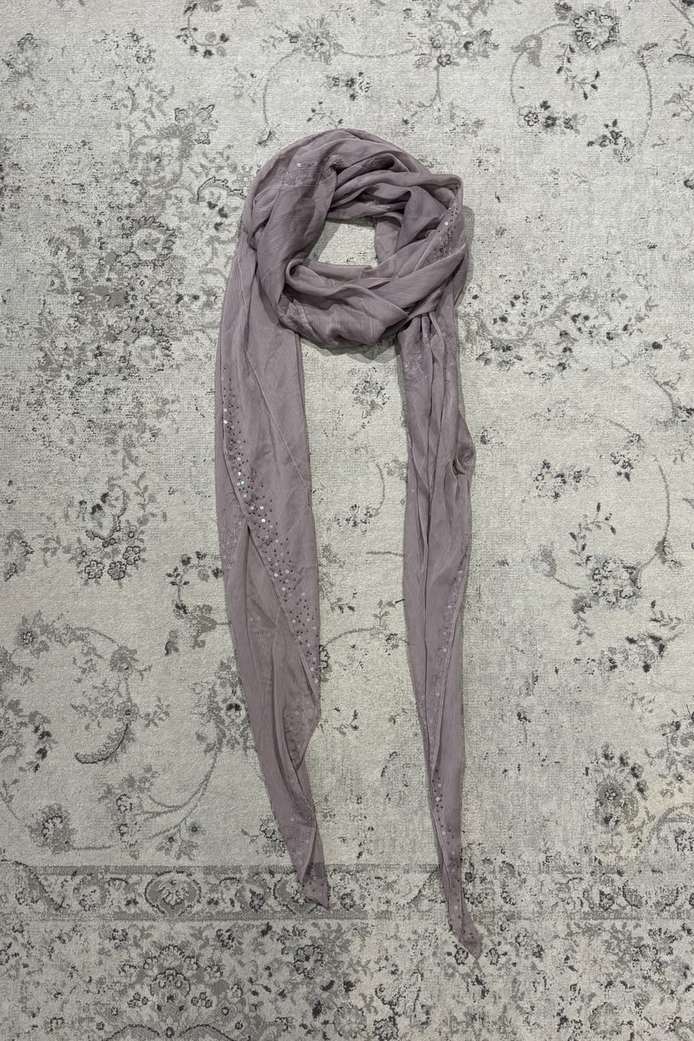 Sequin Mauve Scarf 상품이미지1