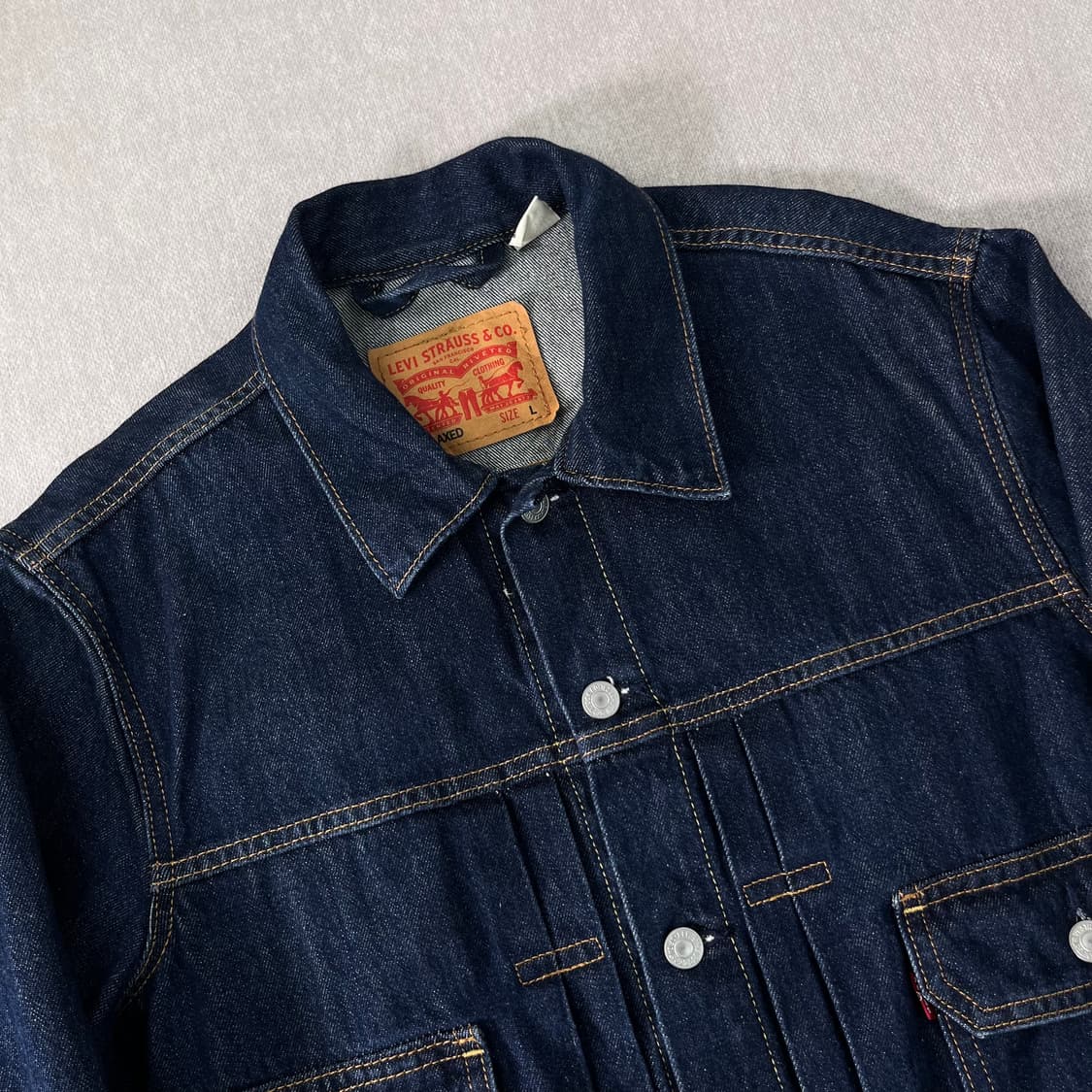 100 리바이스 타입투 타크 인디고 데님 청자켓 상품이미지2