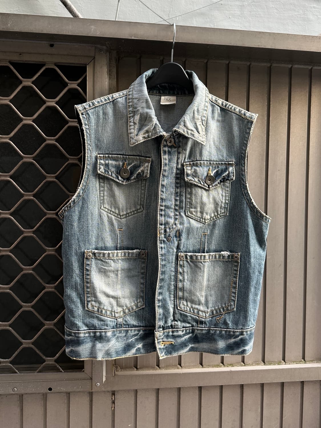 NIX washing denim vest 상품이미지5
