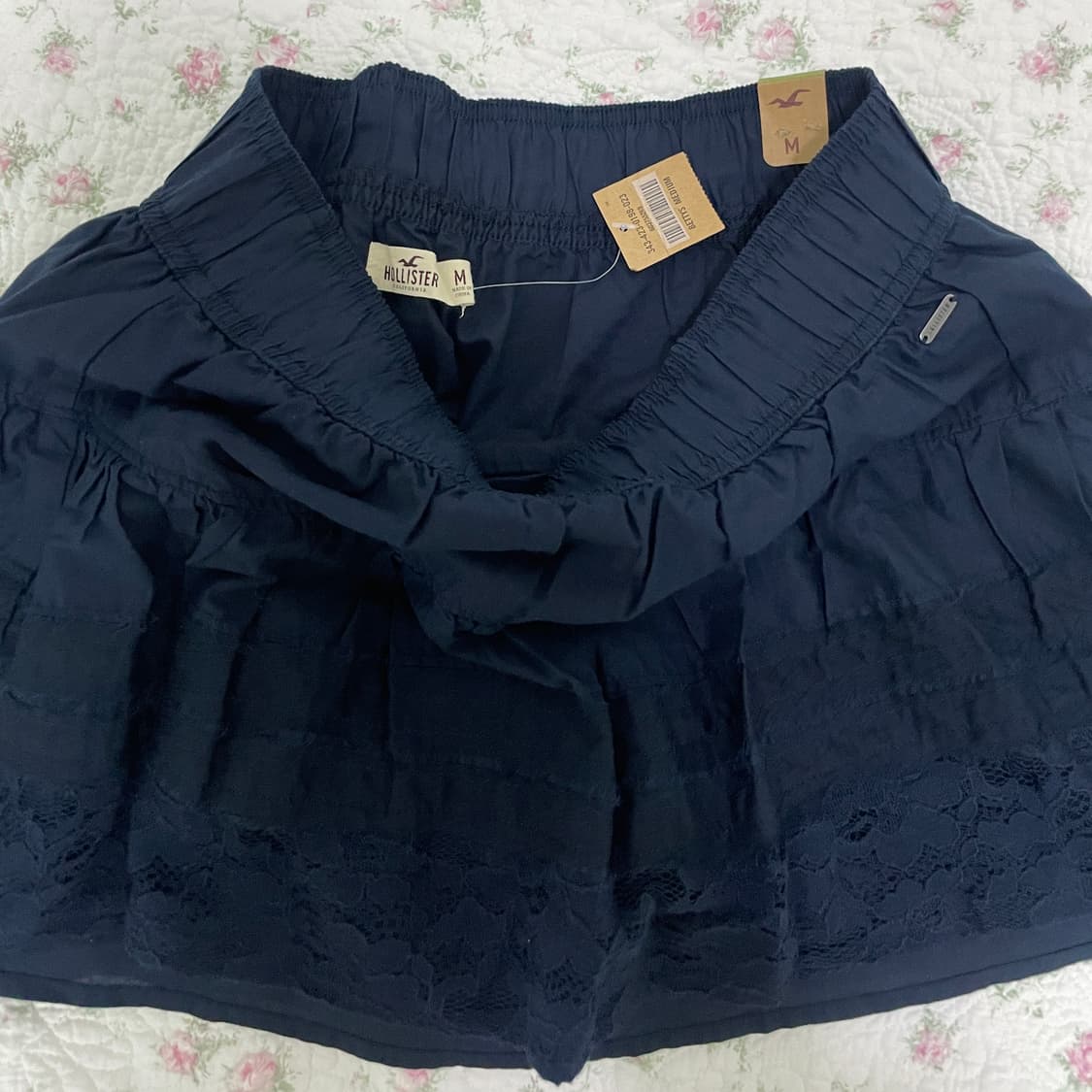 홀리스터 레이스 미니스커트 네이비 /빈티지 아베크롬비 상품이미지3