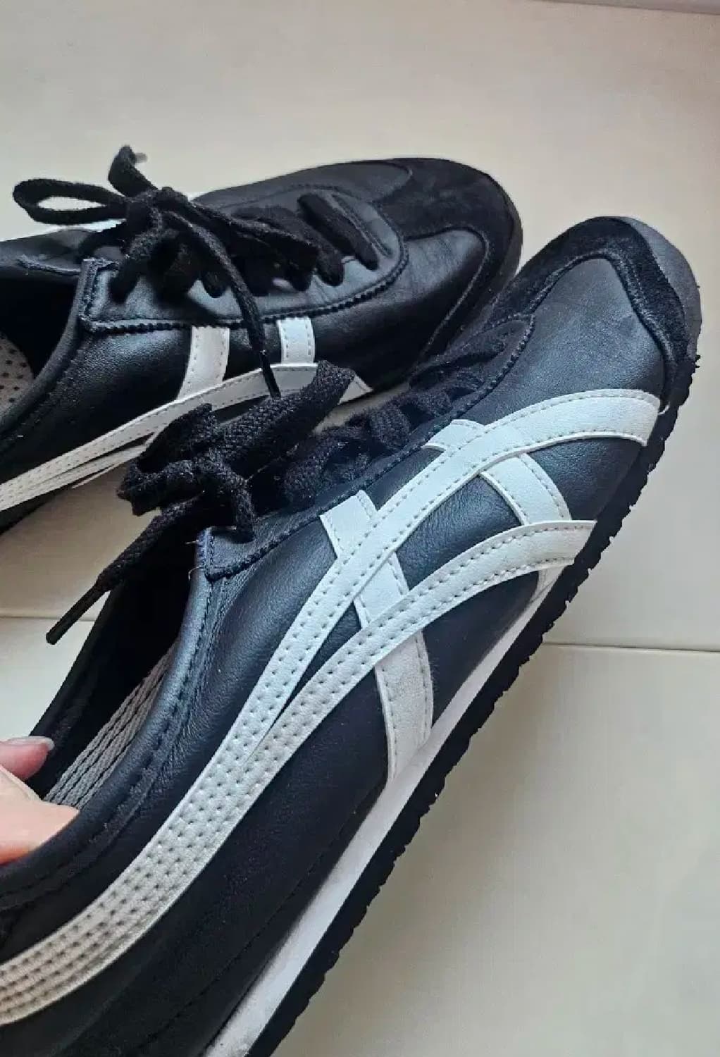 오니츠카타이거 멕시코66 블랙 화이트 275사이즈  상품이미지4