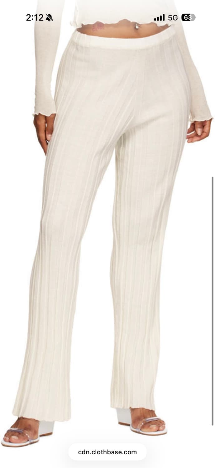 Baserange alder rib pants black xs 상품이미지1