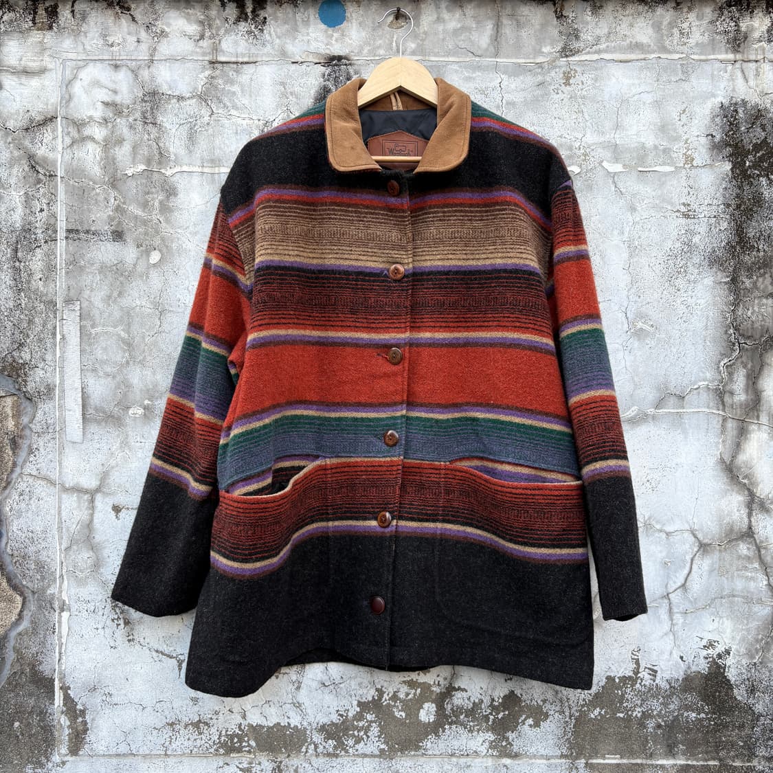 Woolrich 90s 울리치 울 블랭킷 코트 자켓 상품이미지1