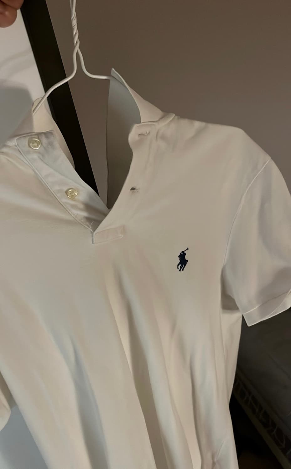 폴로 신형 슬림핏 화이트 반팔티 M 상품이미지1