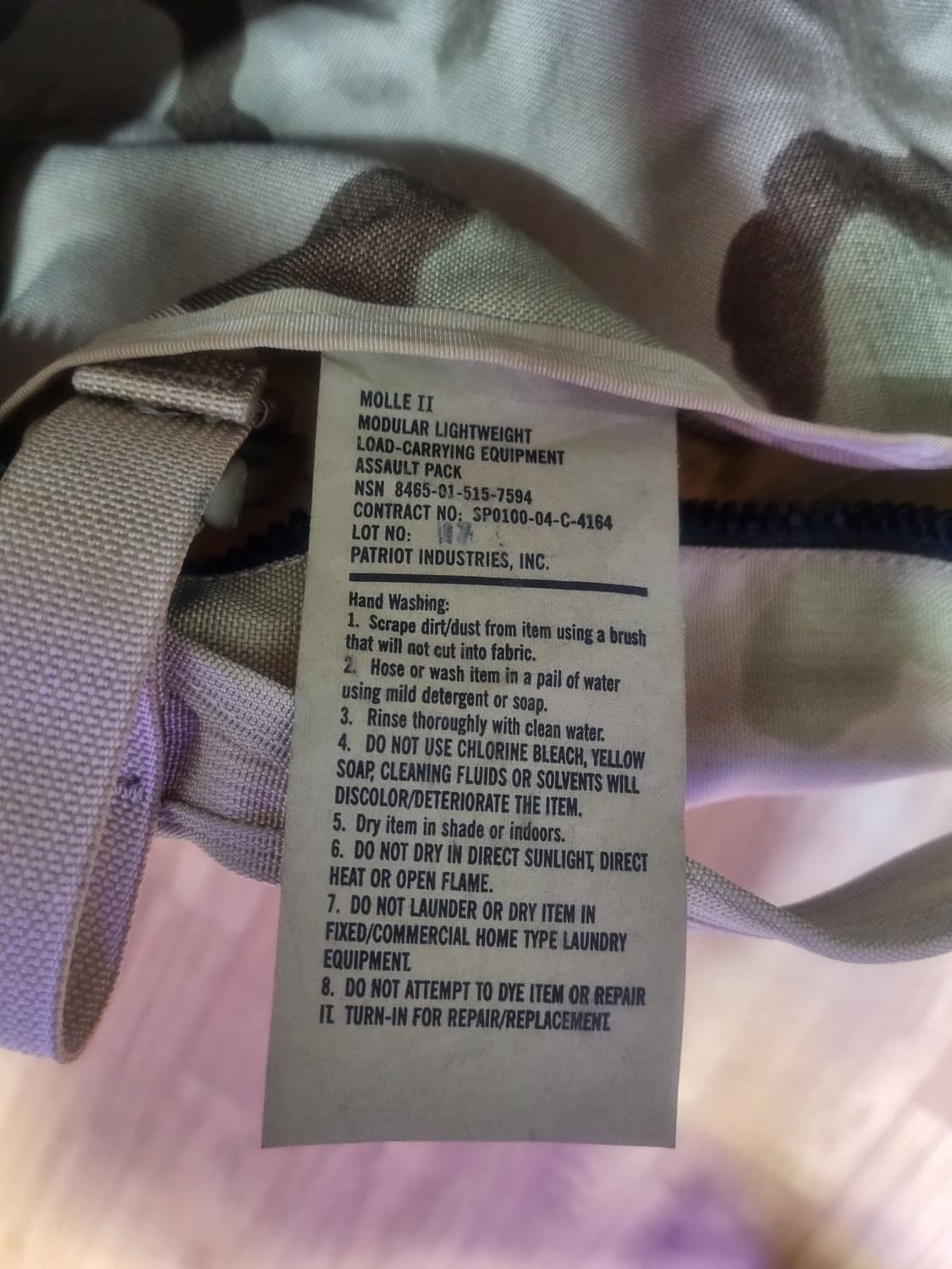 [민트급] 미군 오리지널 사막삼색(DCU) 몰리2 백팩 판매합니다 상품이미지4