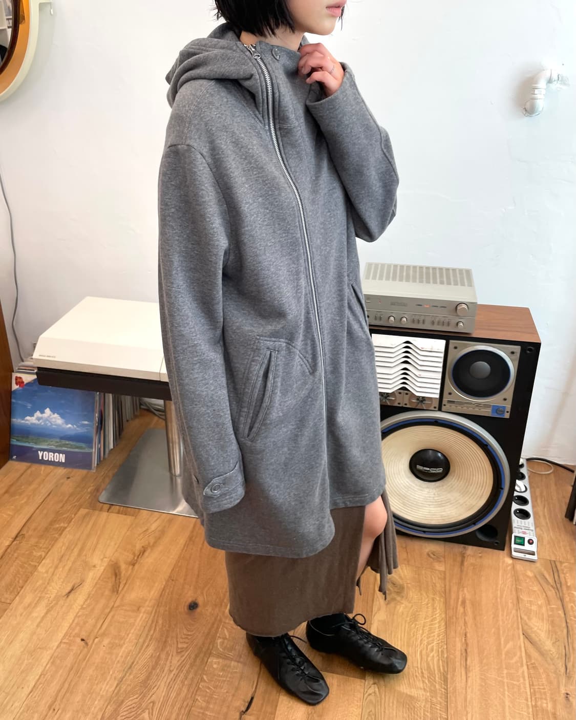 [M] 카반드주카 롱 후드 집업 상품이미지3
